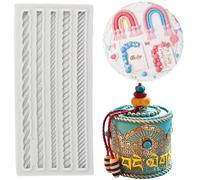 MYPRACS Silicone Corde Gâteau Fondant Sugarcraft Décoration Moule pour Bordure De Gâteau Décoration Cupcake Topper Bonbons Chocolat Gomme Pâte Polymère Argile Lot De 1