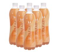 Myprotein Clear Whey Protein Drink - Orange & Mangue | Isolat de lactosérum de 20 g | Zéro sucre et graisse | Jus riche en protéines prêt à boire | 6 bouteilles de 500 ml