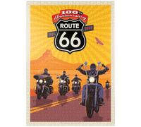 MyPuzzle 100e Anniversaire De La Route 66 - Bikers Ride - Premium 1000 Pièces Puzzle - Collection spéciale MyPuzzle de Anderson Design Group