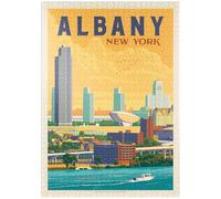 MyPuzzle Albany, New York - Premium 1000 Pièces Puzzle - Collection spéciale MyPuzzle de Anderson Design Group
