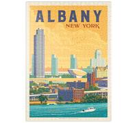 MyPuzzle Albany, New York - Premium 500 Pièces Puzzle - Collection spéciale MyPuzzle de Anderson Design Group