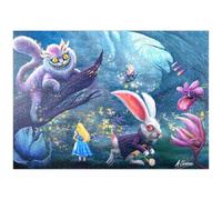MyPuzzle Alice Au Pays des Merveilles & Le Chat du Cheshire - Anthony Christou - Premium 1000 Pièces Puzzle - Collection spéciale MyPuzzle de Tate & Co Puzzles
