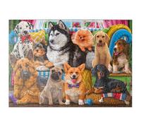 MyPuzzle Amis À Quatre Pattes : Un Groupe De Chiens Heureux - Premium 500 Pièces Puzzle - Collection spéciale MyPuzzle de Puzzle Galaxy