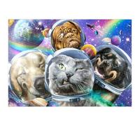MyPuzzle Astronaut Pet Selfie, Space Cat - Random Galaxy - Premium 1000 Pièces Puzzle - Collection spéciale MyPuzzle de Tate & Co Puzzles
