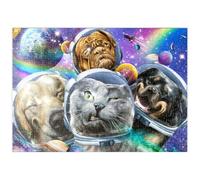 MyPuzzle Astronaut Pet Selfie, Space Cat - Random Galaxy - Premium 500 Pièces Puzzle - Collection spéciale MyPuzzle de Tate & Co Puzzles