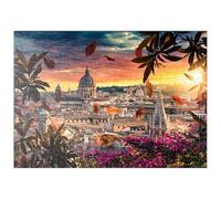 MyPuzzle Beau Coucher De Soleil sur La Ville De Rome Le Soir - Premium 500 Pièces Puzzle - Collection spéciale MyPuzzle de Puzzle Galaxy