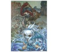 MyPuzzle Bébés Dragons Ninjas III - Jasmine Becket-Griffith - Premium 500 Pièces Puzzle - Collection spéciale MyPuzzle de Tate & Co Puzzles