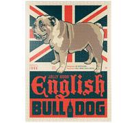 MyPuzzle Bouledogue Anglais, Poster Vintage - Premium 1000 Pièces Puzzle - Collection spéciale MyPuzzle de Anderson Design Group