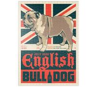 MyPuzzle Bouledogue Anglais, Poster Vintage - Premium 500 Pièces Puzzle - Collection spéciale MyPuzzle de Anderson Design Group