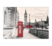 MyPuzzle Cabine Téléphonique Rouge À Londres - Premium 100 Pièces Puzzle - Collection spéciale MyPuzzle de Puzzle Galaxy