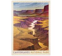 MyPuzzle Canyonlands National Park: River View, Vintage Poster - Premium 500 Pièces Puzzle - Collection spéciale MyPuzzle de Anderson Design Group