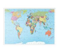 MyPuzzle Carte du Monde en Couleur - Frontières, Pays, Routes Et Villes - Premium 100 Pièces Puzzle - Collection spéciale MyPuzzle de Puzzle Galaxy
