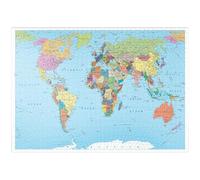 MyPuzzle Carte du Monde en Couleur - Frontières, Pays, Routes Et Villes - Premium 1000 Pièces Puzzle - Collection spéciale MyPuzzle de Puzzle Galaxy