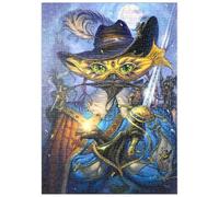 MyPuzzle Cavalier Cat Musketeer - Jeff Haynie - Premium 500 Pièces Puzzle - Collection spéciale MyPuzzle de Tate & Co Puzzles