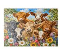 MyPuzzle Couronne De Fleurs - Ferme des Vaches - Prairie - Premium 100 Pièces Puzzle - Collection spéciale MyPuzzle de Havana Puzzle Company