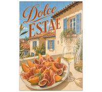 MyPuzzle Doux Été - Apéritif dans Une Villa Toscane - Premium 100 Pièces Puzzle - Collection spéciale MyPuzzle de Havana Puzzle Company