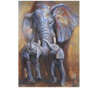 MyPuzzle Eléphant D'Afrique Mère Et Veaux - Premium 1000 Pièces Puzzle - Collection spéciale MyPuzzle de Puzzle Galaxy