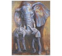 MyPuzzle Eléphant D'Afrique Mère Et Veaux - Premium 500 Pièces Puzzle - Collection spéciale MyPuzzle de Puzzle Galaxy