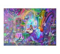 MyPuzzle Étude De Magie Édition Arc-en-Ciel - Rose Cat Khan - Premium 500 Pièces Puzzle - Collection spéciale MyPuzzle de Tate & Co Puzzles