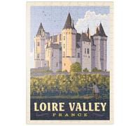 MyPuzzle France: Loire Valley, Château De Saumur, Vintage Poster - Premium 200 Pièces Puzzle - Collection spéciale MyPuzzle de Anderson Design Group