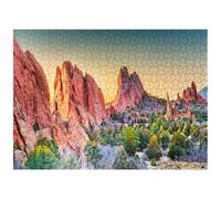 MyPuzzle Garden of The Gods, Colorado Springs, Colorado, USA - Puzzle de 500 pièces de qualité supérieure pour adultes