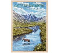 MyPuzzle Gates of The Arctic National Park - The Arctic Whisper, Vintage Travel Poster - Premium 1000 Pièces Puzzle - Collection spéciale MyPuzzle de Havana Puzzle Company