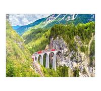 MyPuzzle Glacier Express sur Le Viaduc De Landwasser, Suisse - Premium 1000 Pièces Puzzle - Collection spéciale MyPuzzle de Puzzle Galaxy