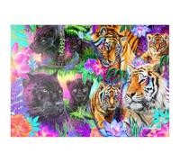 MyPuzzle Grands Félins Magiques Au Néon - Sheena Pike - Premium 1000 Pièces Puzzle - Collection spéciale MyPuzzle de Tate & Co Puzzles