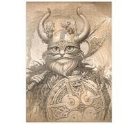 MyPuzzle Hagar The Hairy Viking Cat - Jeff Haynie - Premium 500 Pièces Puzzle - Collection spéciale MyPuzzle de Tate & Co Puzzles