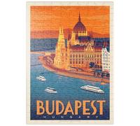 MyPuzzle Hungary : Budapest, Affiche Vintage - Premium 200 Pièces Puzzle - Collection spéciale MyPuzzle de Anderson Design Group