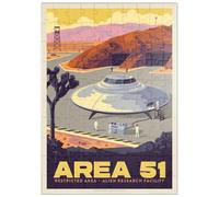 MyPuzzle Installation De Recherche pour Extraterrestres dans La Zone 51 - Premium 100 Pièces Puzzle - Collection spéciale MyPuzzle de Anderson Design Group
