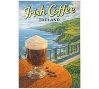 MyPuzzle Irish Coffee - Les Falaises Côtières D'Irlande - Premium 1000 Pièces Puzzle - Collection spéciale MyPuzzle de Havana Puzzle Company