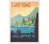 MyPuzzle Italie : Lac De Côme, Affiche Vintage - Premium 500 Pièces Puzzle - Collection spéciale MyPuzzle de Anderson Design Group
