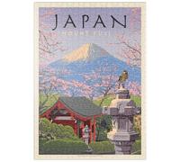 MyPuzzle Japon : Le Mont Fuji, Affiche Vintage - Premium 500 Pièces Puzzle - Collection spéciale MyPuzzle de Anderson Design Group