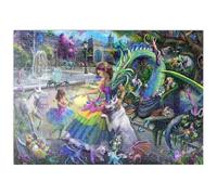 MyPuzzle Jardin du Dragon - Rose Cat Khan - Premium 500 Pièces Puzzle - Collection spéciale MyPuzzle de Tate & Co Puzzles