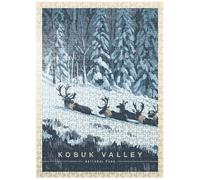 MyPuzzle Kobuk Valley National Park : Winter Wonderland, Poster vintage - Puzzle Premium de 500 pièces pour adultes