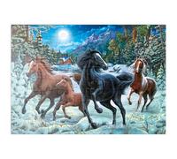 MyPuzzle La Magie Hivernale des Chevaux - Premium 100 Pièces Puzzle - Collection spéciale MyPuzzle de Puzzle Galaxy