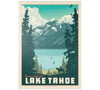 MyPuzzle Lake Tahoe: Tahoe Summer, Vintage Poster - Premium 500 Pièces Puzzle - Collection spéciale MyPuzzle de Anderson Design Group