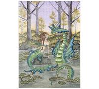 MyPuzzle Lazy Afternoon Mermaid - Amy Brown - Premium 500 Pièces Puzzle - Collection spéciale MyPuzzle de Tate & Co Puzzles