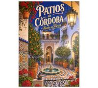 MyPuzzle Le Charme des Fleurs dans Les Cours Intérieures De Cordoue La Nuit - Premium 100 Pièces Puzzle - Collection spéciale MyPuzzle de Havana Puzzle Company