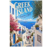 MyPuzzle Le Charme des Îles Grecques De La Côte Égéenne - Premium 1000 Pièces Puzzle - Collection spéciale MyPuzzle de Havana Puzzle Company