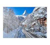 MyPuzzle Le Village De Montagne De Zermatt en Suisse, Le Cervin - Premium 100 Pièces Puzzle - Collection spéciale MyPuzzle de Puzzle Galaxy