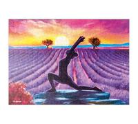 MyPuzzle Le Yoga chez Les Fleurs - Premium 500 Pièces Puzzle - Collection spéciale MyPuzzle de Puzzle Galaxy
