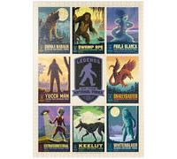 MyPuzzle Legends of The National Parks: Multi-Image Print - Edition 2, Vintage Poster - Premium 1000 Pièces Puzzle - Collection spéciale MyPuzzle de Anderson Design Group