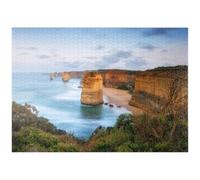 MyPuzzle Les Douze Apôtres, Roches Calcaires Au Coucher du Soleil - Premium 1000 Pièces Puzzle - Collection spéciale MyPuzzle de Puzzle Galaxy