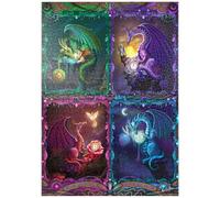 MyPuzzle Les Dragons du Temps - Rose Cat Khan - Premium 1000 Pièces Puzzle - Collection spéciale MyPuzzle de Tate & Co Puzzles