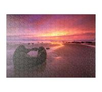 MyPuzzle Les Roches De Moeraki Au Lever du Soleil - La Magie De La Côte Néo-zélandaise - Premium 200 Pièces Puzzle - Collection spéciale MyPuzzle de Puzzle Galaxy