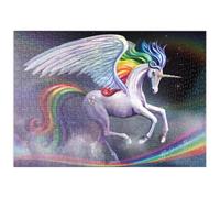 MyPuzzle Licorne Danseuse Arc-en-Ciel - Rose Cat Khan - Premium 500 Pièces Puzzle - Collection spéciale MyPuzzle de Tate & Co Puzzles