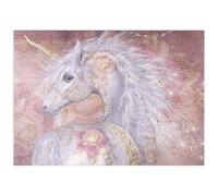 MyPuzzle Licorne Florale Fantaisie Licorne - Laurie Prindle - Premium 500 Pièces Puzzle - Collection spéciale MyPuzzle de Tate & Co Puzzles