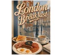 MyPuzzle Londres - Petit Déjeuner Anglais - Premium 1000 Pièces Puzzle - Collection spéciale MyPuzzle de Havana Puzzle Company